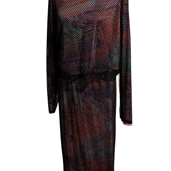 Multicolor Patterned Women's Skirt Set - Picture 5 of 8